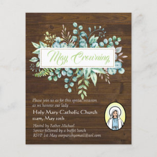 May Crowning Convida Virgin Mary Convidada Católi