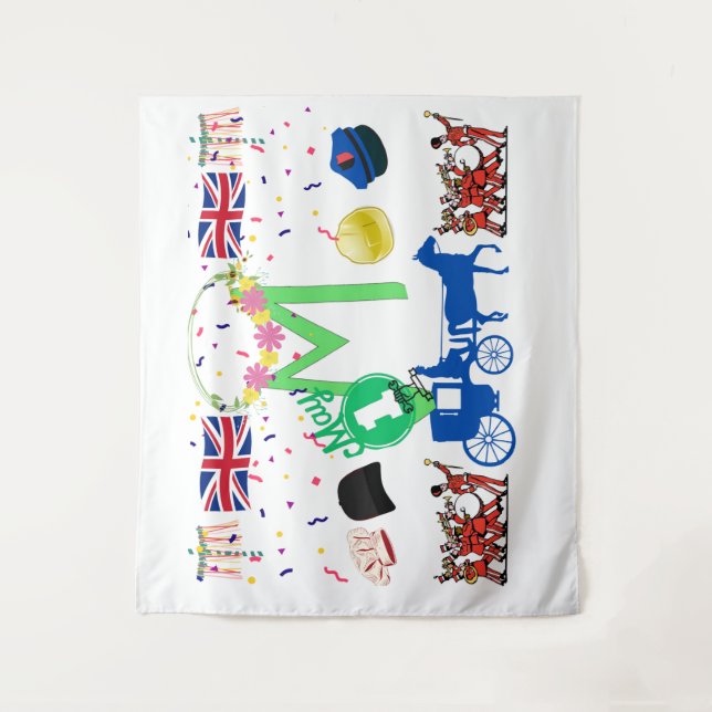 May Day (Reino Unido) Tapeçaria pela Coleção Kriya (Frente)