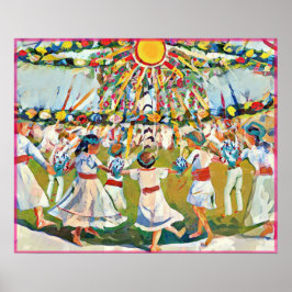 May Folk Art Primavera Celebration Poster