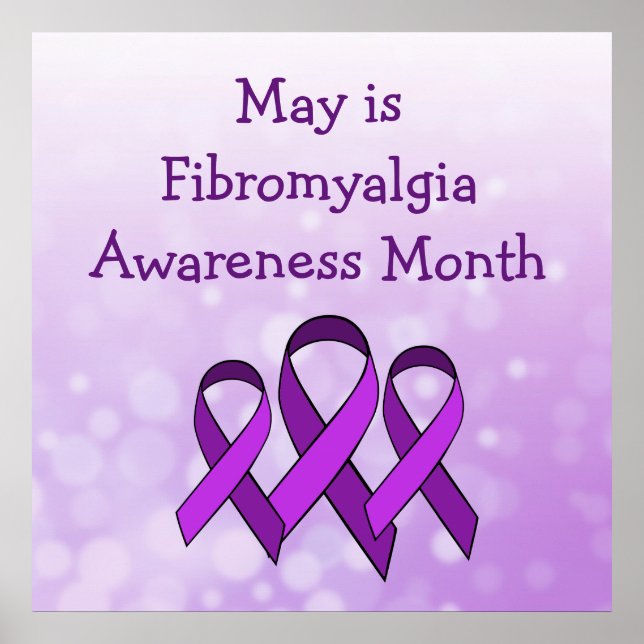 May is Fibromialgia Awarness Mont Poster (Frente)