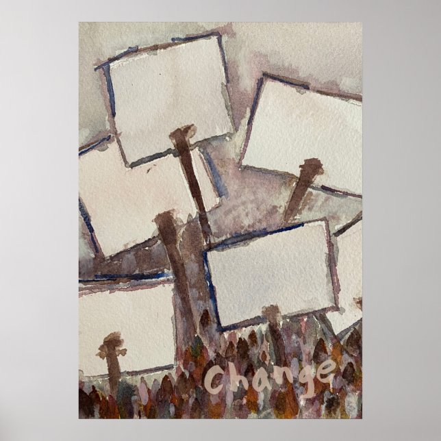 May this be the moment of CHANGE poster (Frente)