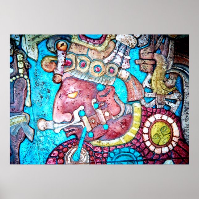 Maya Aztec Poster de Arte Mexicana do Alto Padre I (Frente)