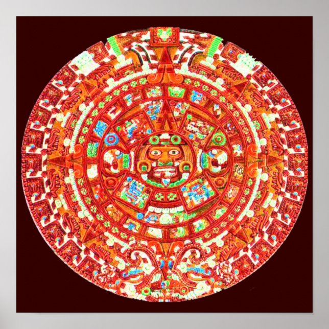 Mayan Calendar 2012 Design Poster Print (Frente)