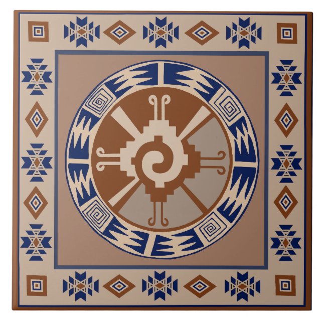 Mayan Hunab Ku Celestial Ceramic Tile (Frente)