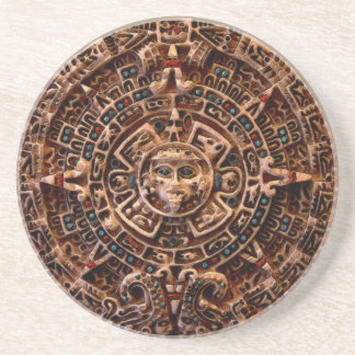 Mayan, Porta copos Sandstone do Calendário Sun Azt