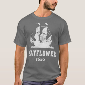 Mayflower 400º aniversário Camisa 1620 Ação de Gra
