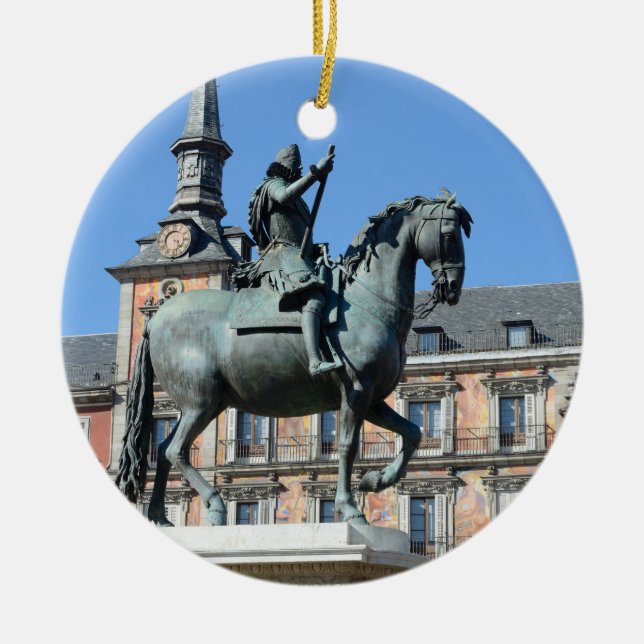 Mayor da plaza, ornamento de Madrid (Frente)