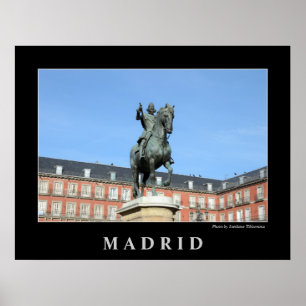 Mayor da plaza, poster de Madrid