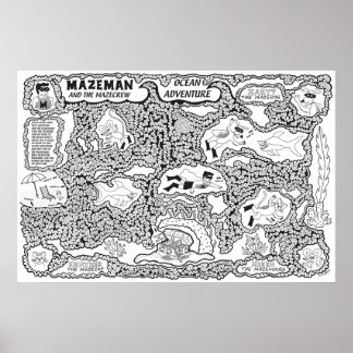Mazeman Ocean Adventure Poster