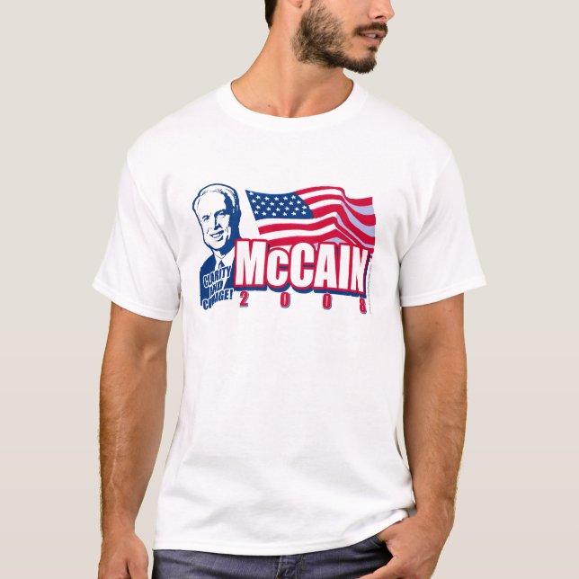 McCain para o presidente Camisa (Frente)