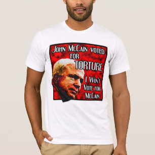 McCain votou para a camisa da união da tortura