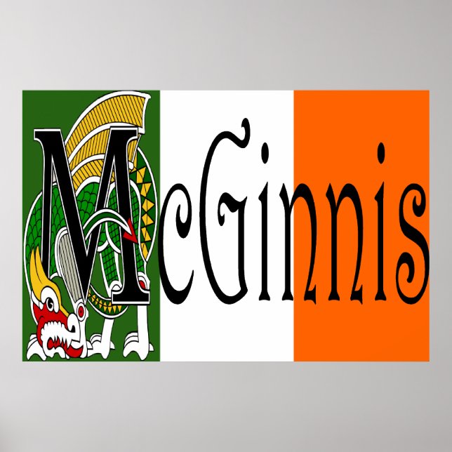 McGinnis Celtic Dragon Impressão (Frente)