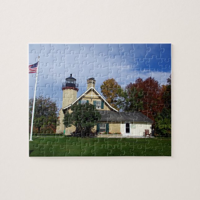 McGulpin Point Lighthouse 2011 quebra-cabeça (Horizontal)