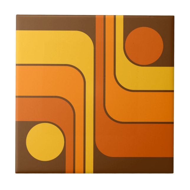 MCM 1970s Retro Style Geometric Design (Frente)