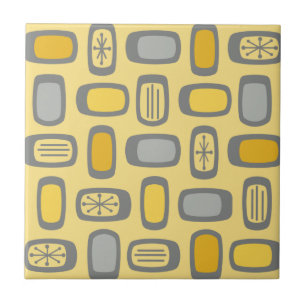 MCM Arredondado do meio século retângulo Cinzas am