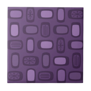 MCM Arredondado do meio século Retângulo Escuro Ro