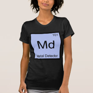 Md - Camisa Símbolo de Elemento Químico Detector d