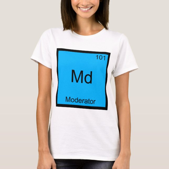 Md - Camiseta do Símbolo do Elemento Químico Diver (Frente)