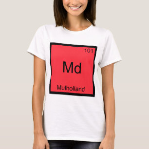 Md - Mulholland Camiseta do Símbolo do Elemento de