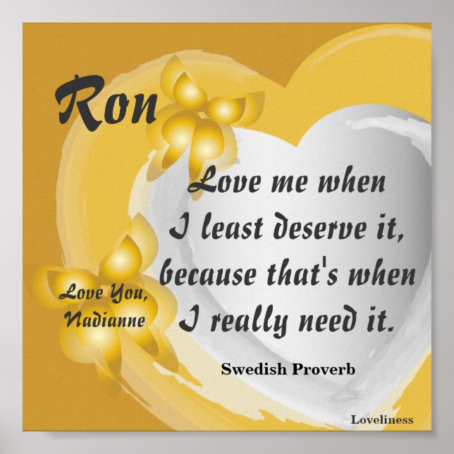 Me Ame Como Iam, Poster _ Personalizar (Frente)