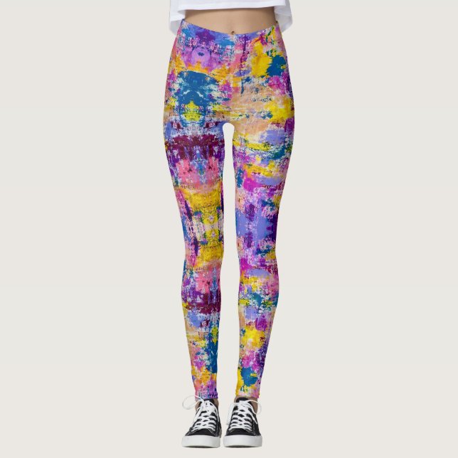 Me Amei Algumas Leggings Abstratas (Frente)