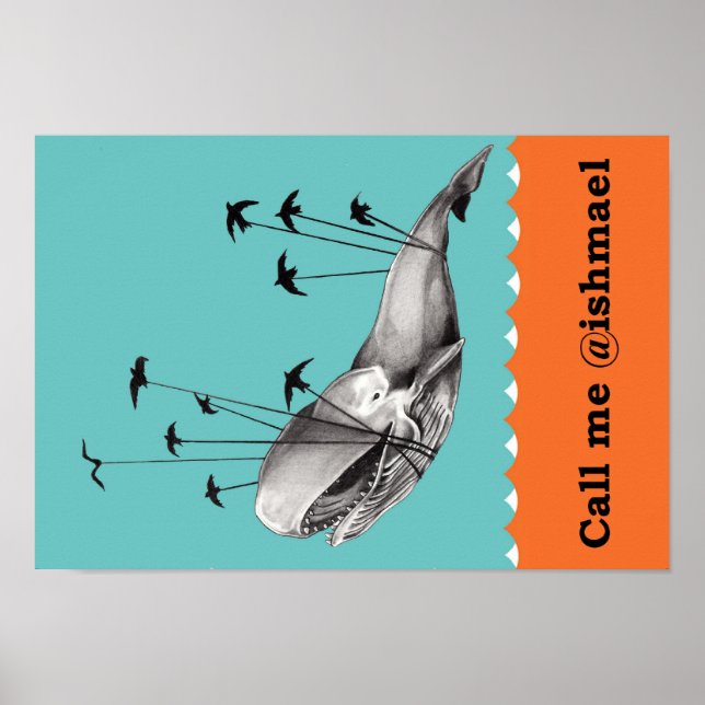 Me chame de @ishmael Poster (Frente)