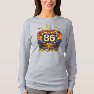 Me divertindo na rota 86 camiseta