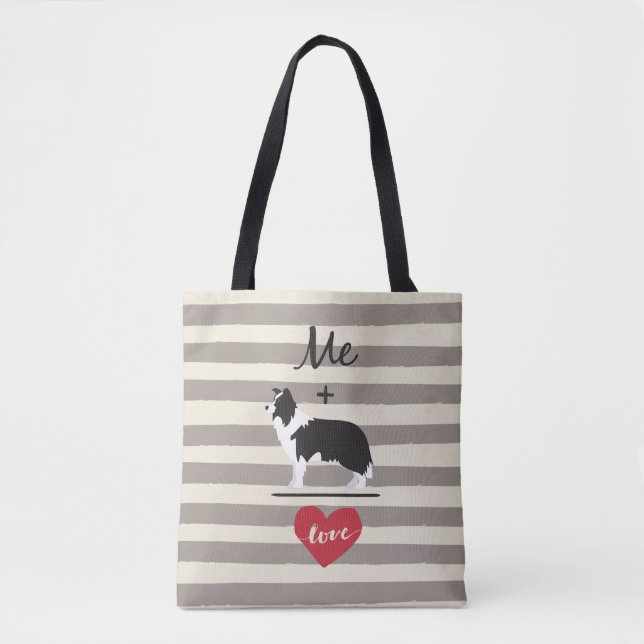 Me plus Border Collie Igual Love Bolsa (Frente)