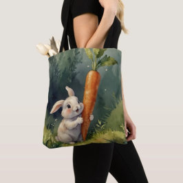Meadow Bunny Dreams: Tote Bag Whimsical