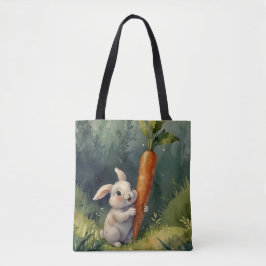 Meadow Bunny Dreams: Tote Bag Whimsical