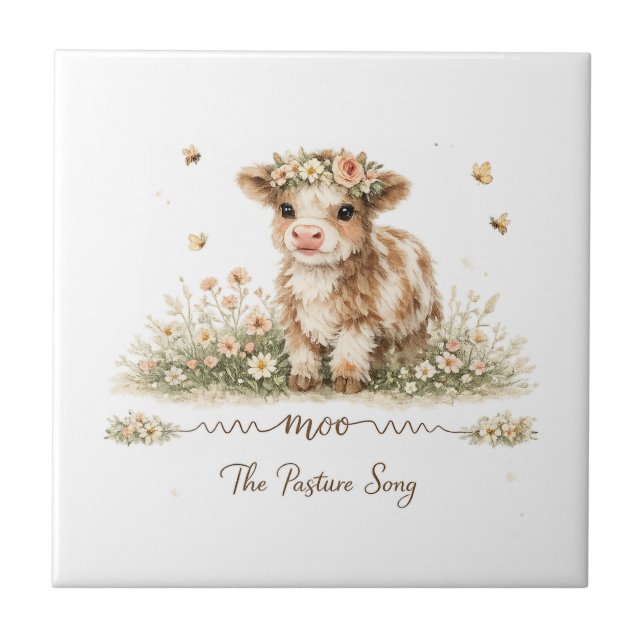 Meadow Melody cow paper plates (Frente)