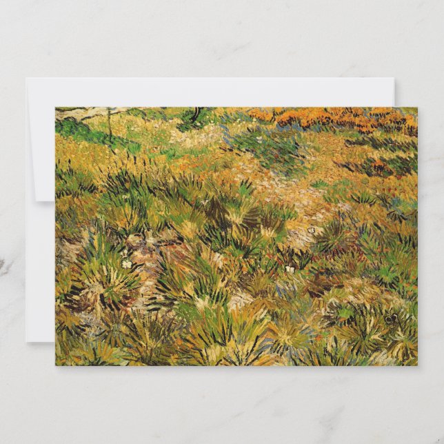 Meadow no Hospital Paul Santo por Vincent van Gogh (Frente)