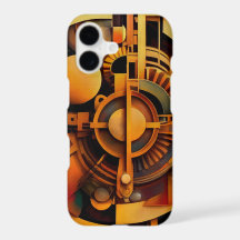 Mecanismo Abstrato Dourado Steampunk