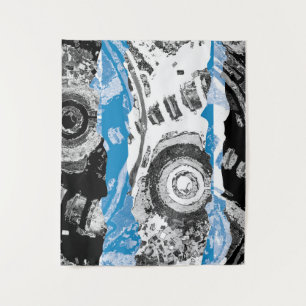 Mecanismo de Onda – Tapeçaria Abstrata Média