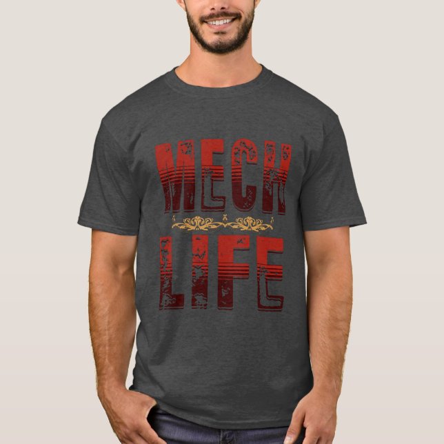 Mech Life, camisa de tecnologia de batalha (Frente)