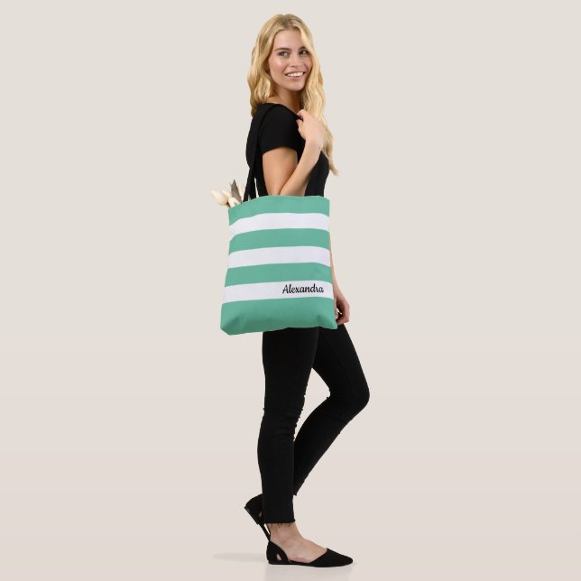 Med personalizado. Saco de Tote Verde Escuro (No(a) Modelo)