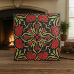 Medaillon Floral Art Nouveau Temperamental#12 ID11