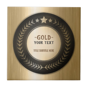 MEDALHA DIY IMPRESSÃO PERSONALIZADA Ouro #1 Campeã