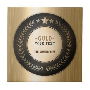 MEDALHA DIY IMPRESSÃO PERSONALIZADA Ouro #1 Campeã