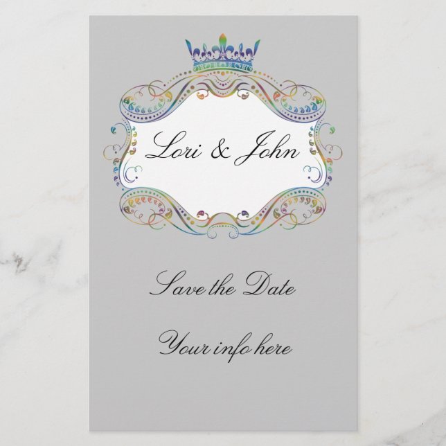 Medalhão com Anúncio do Folheto da Coroa (Frente)