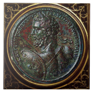 MEDALHÃO DE BRONZE ROMANO ANTIGO SÉPTIMO SEVERO