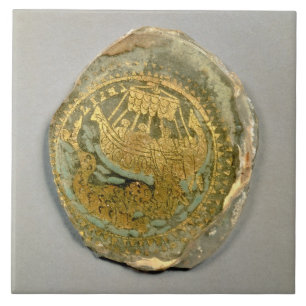 Medalhão que descreve Jonah e a baleia, romana, 4