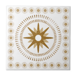 Medalhão Starburst Dourado