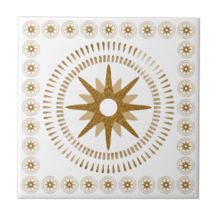 Medalhão Starburst Dourado