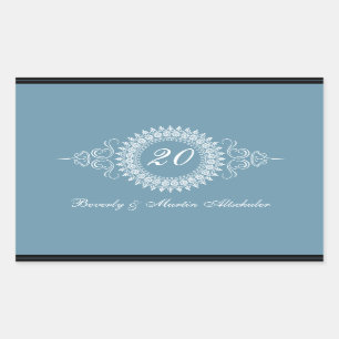 Medallion Altere o adesivo de aniversário numérico