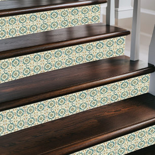 Medallion mediterrânea Regal Marroquino Teal e Dou