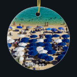 Medano Beach, Cabo San Lucas, ornamento cerâmico<br><div class="desc">Medano Beach é a principal praia de natação segura em Cabo San Lucas e a mais popular. Cheio de areia quente,  muitas pessoas,  guarda-chuvas e belas visões,  é aqui que nos divertimos ao sol.</div>