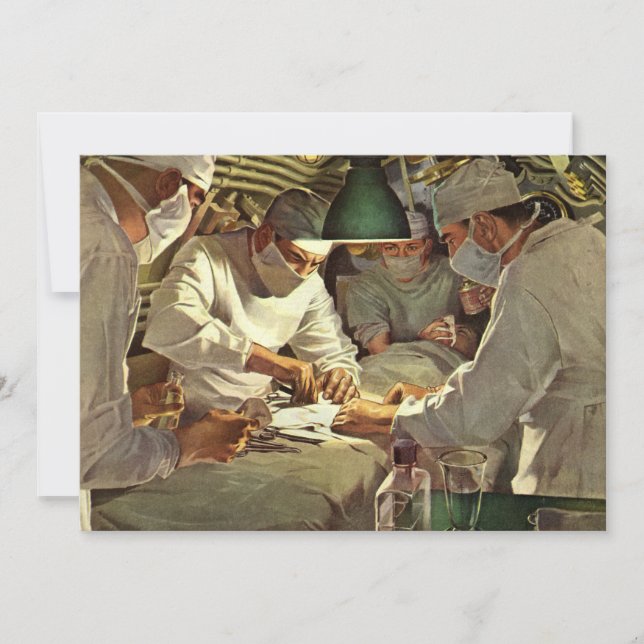 Medicina Antiga, Médicos Realizando Cirurgia na Sa (Frente)