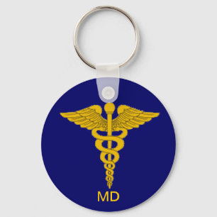 Médico Caduceus Chaveiro