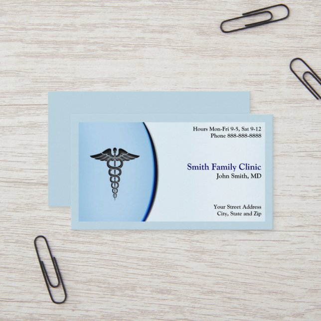 Médico Cartão de visita (Frente/Verso In Situ)